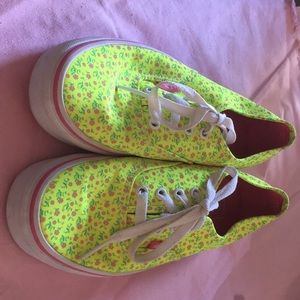 Vintage floral vans size 7